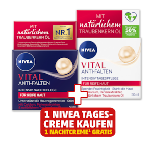 NIVEA Vital Anti-Falten Tages- oder Nachtpflege*