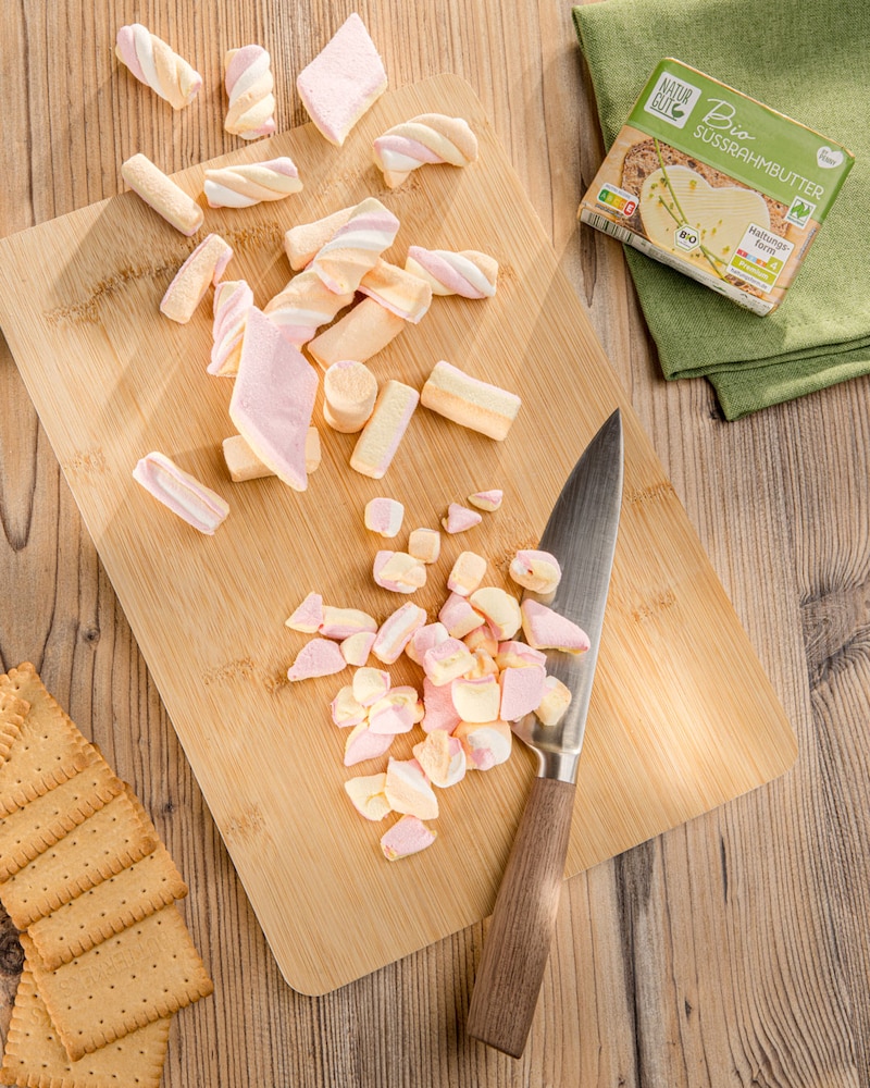 Dieses Bild zeigt die Marshmallows mit der Butter.