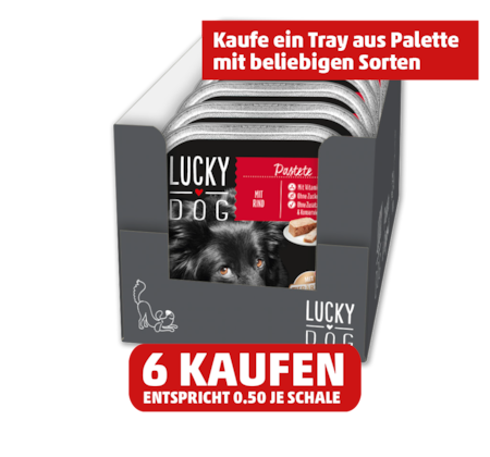 LUCKY DOG Schalenmenü Ragout oder Pastete