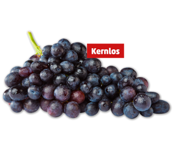 Dunkle, kernlose Tafeltrauben