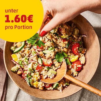 Couscous Salat mit Kichererbsen