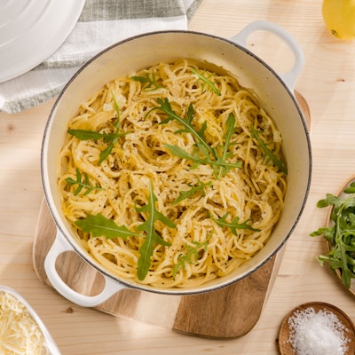 Diese Bild zeigt die fertige One Pot Pasta.