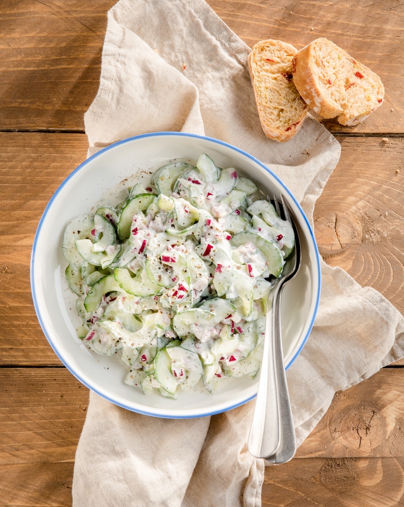 Gurkensalat mit Joghurt