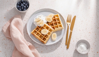 Bananen-Quark-Waffeln 