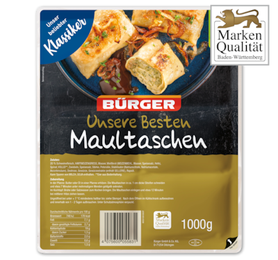 BÜRGER Maultaschen „Unsere Besten“ 5.99